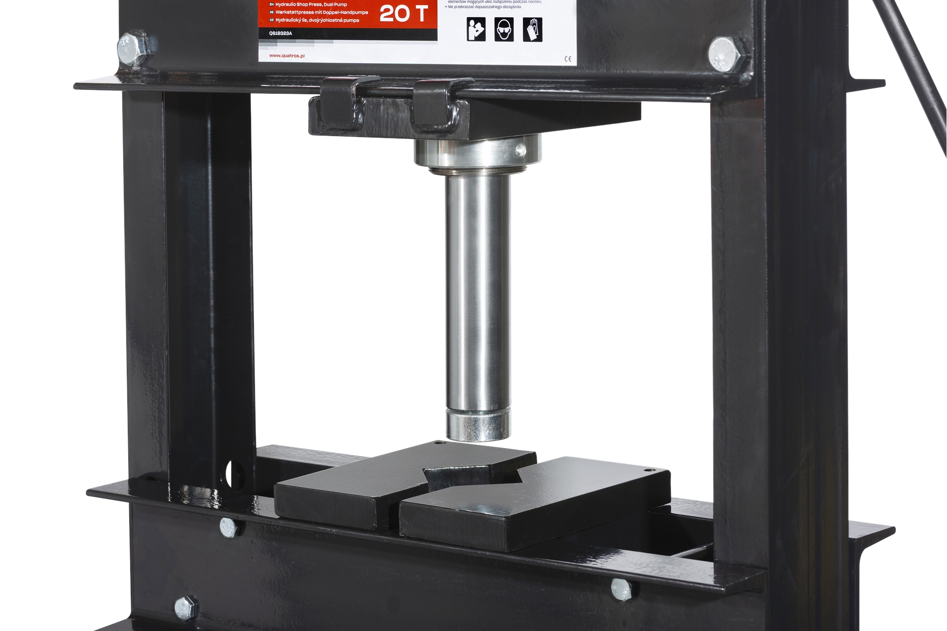 Prasa hydrauliczna 20T z dwustopniową pompą 5 Prasa hydrauliczna 20T z dwustopniową pompą - obrazek 5