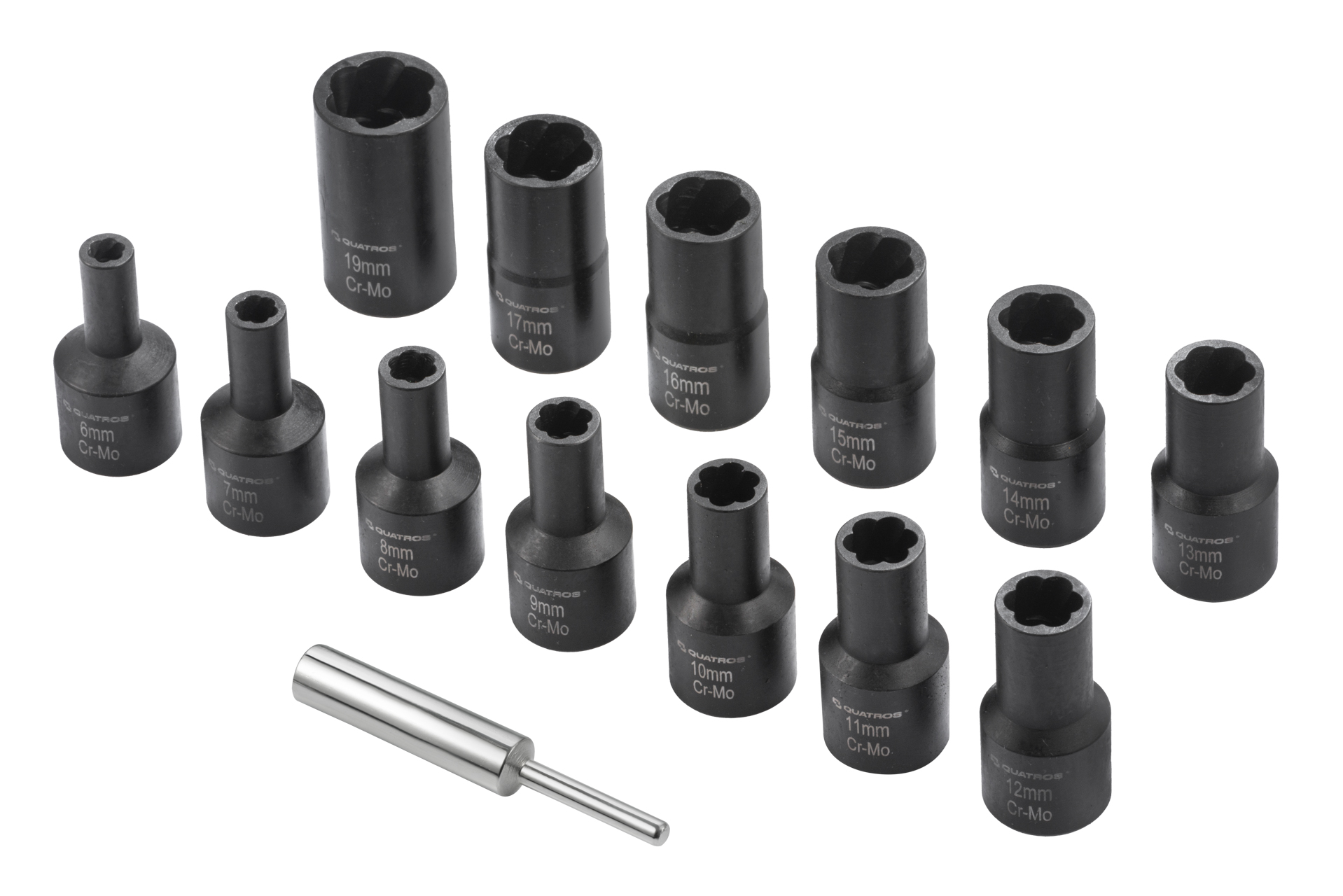 Zestaw 14szt. nasadek 1/2'' do obrobionych śrub 3 Zestaw 14szt. nasadek 1/2'' do obrobionych śrub - obrazek 3