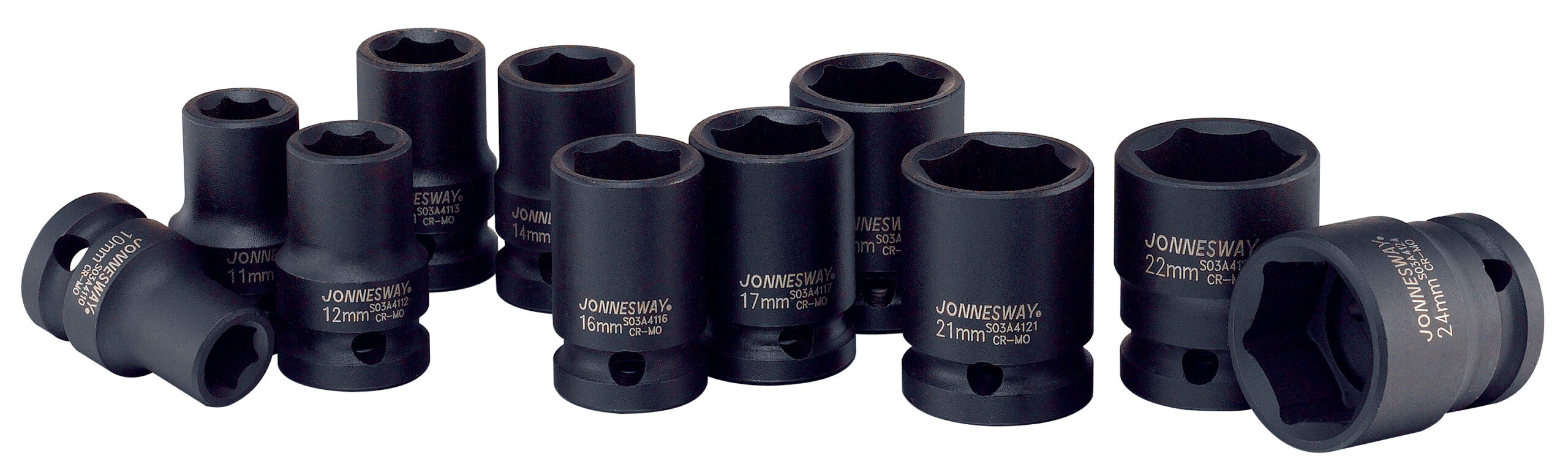 Zestaw 11szt. nasadek udarowych 1/2" 2 Zestaw 11szt. nasadek udarowych 1/2" - obrazek 2