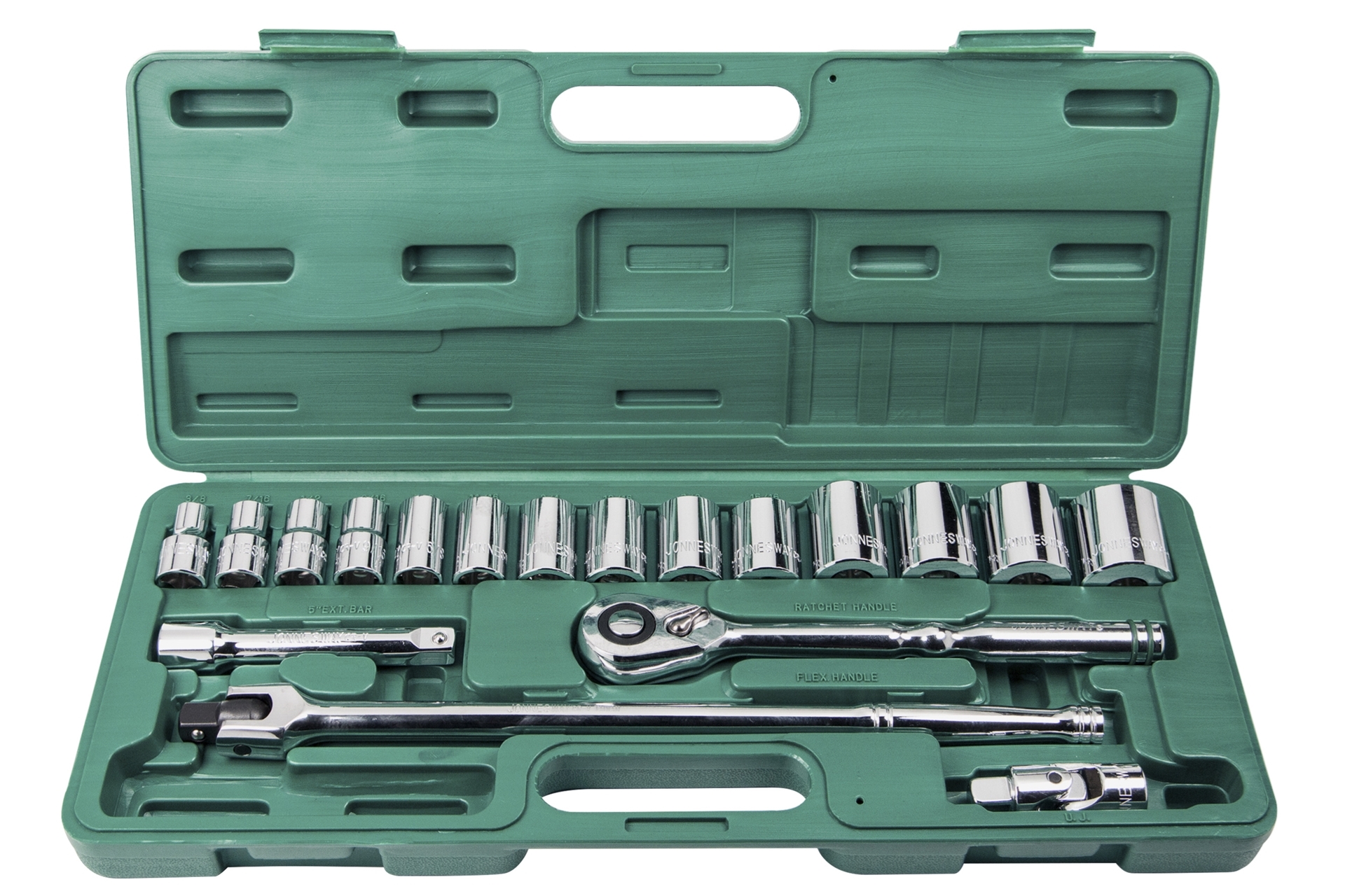 Zestaw 18szt. narzędzi calowych 1/2" 1 Zestaw 18szt. narzędzi calowych 1/2"