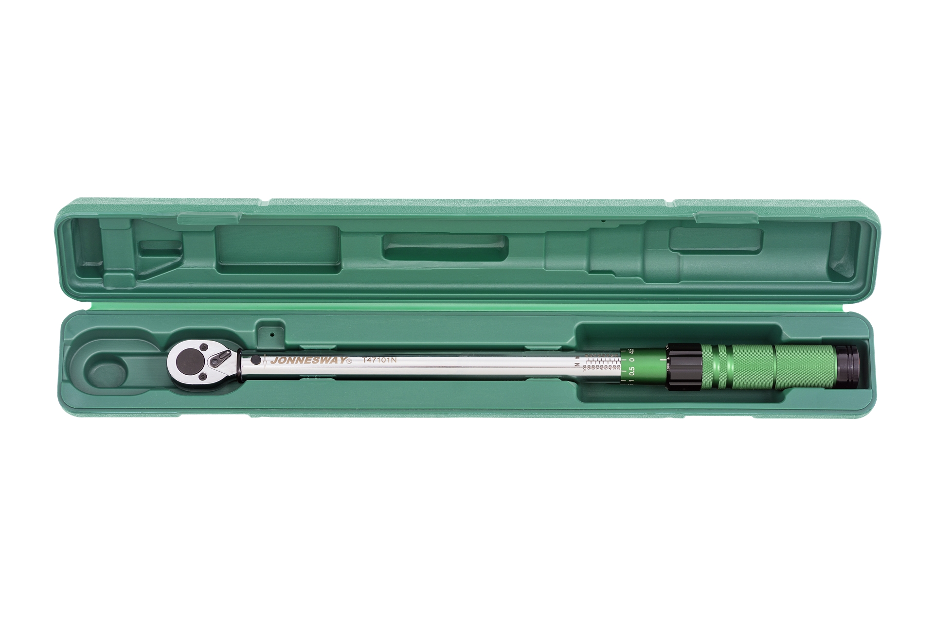 Klucz dynamometryczny 1/2" 20-100Nm z aluminiową rękojeścią 1 Klucz dynamometryczny 1/2" 20-100Nm z aluminiową rękojeścią